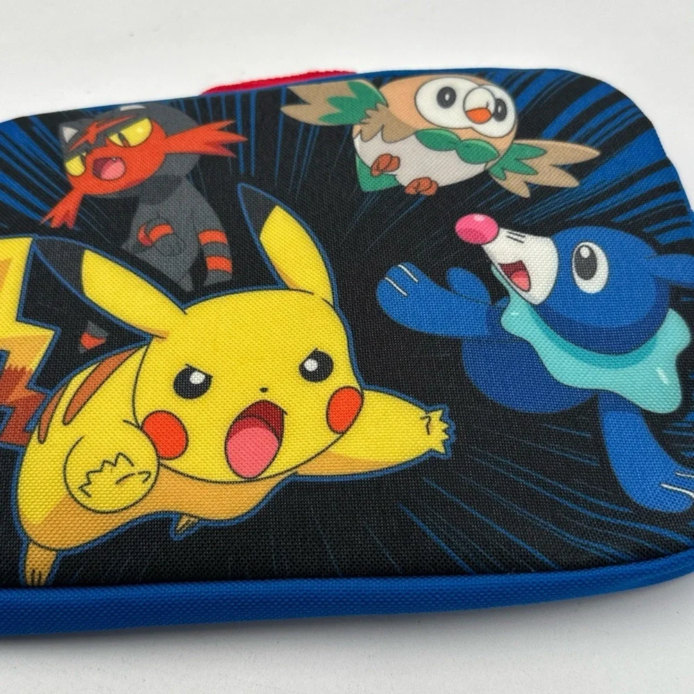 Pokemon Pouch‎ Canvas Zipper Cosmetic Makeup Bag Case Pikachu Litten Popplio